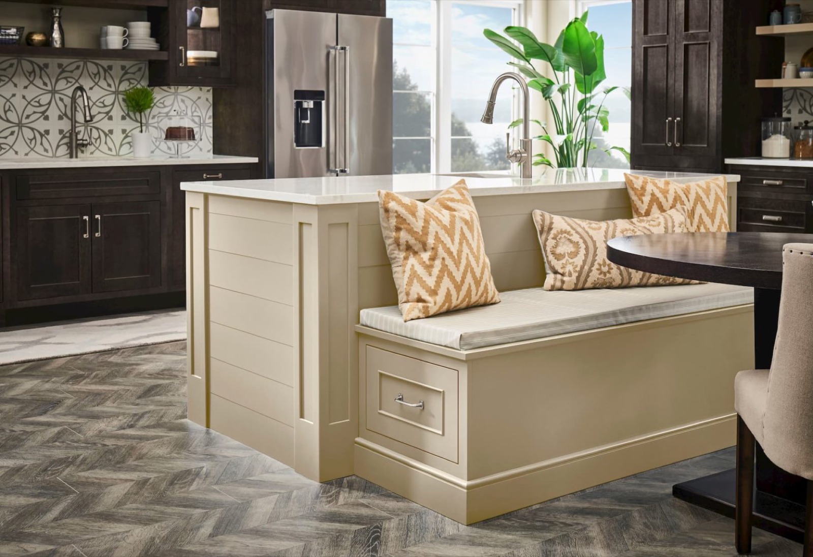 Kitchen island and cabinetry by Cabinet Fantastic